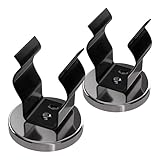 Master Magnetics RB50BNCCX2 Magnetic Hook, Round Base Magnet Fastener with Steel Clip Chrome Plate, 2.04