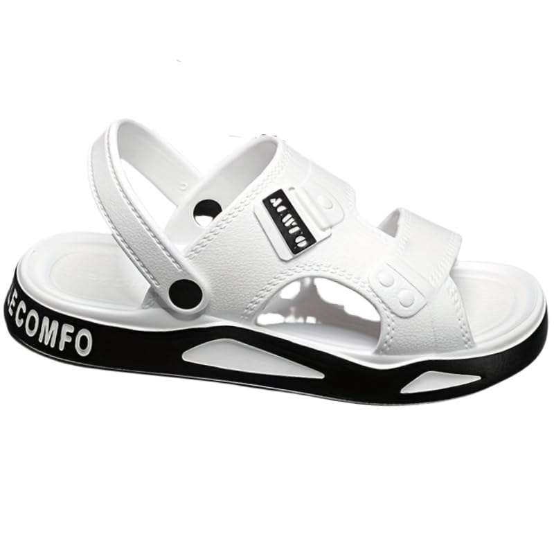 Men's Summer Slides - Breathable, Non-Slip Beach & Indoor Sandals with Geometric Design, EVA Material