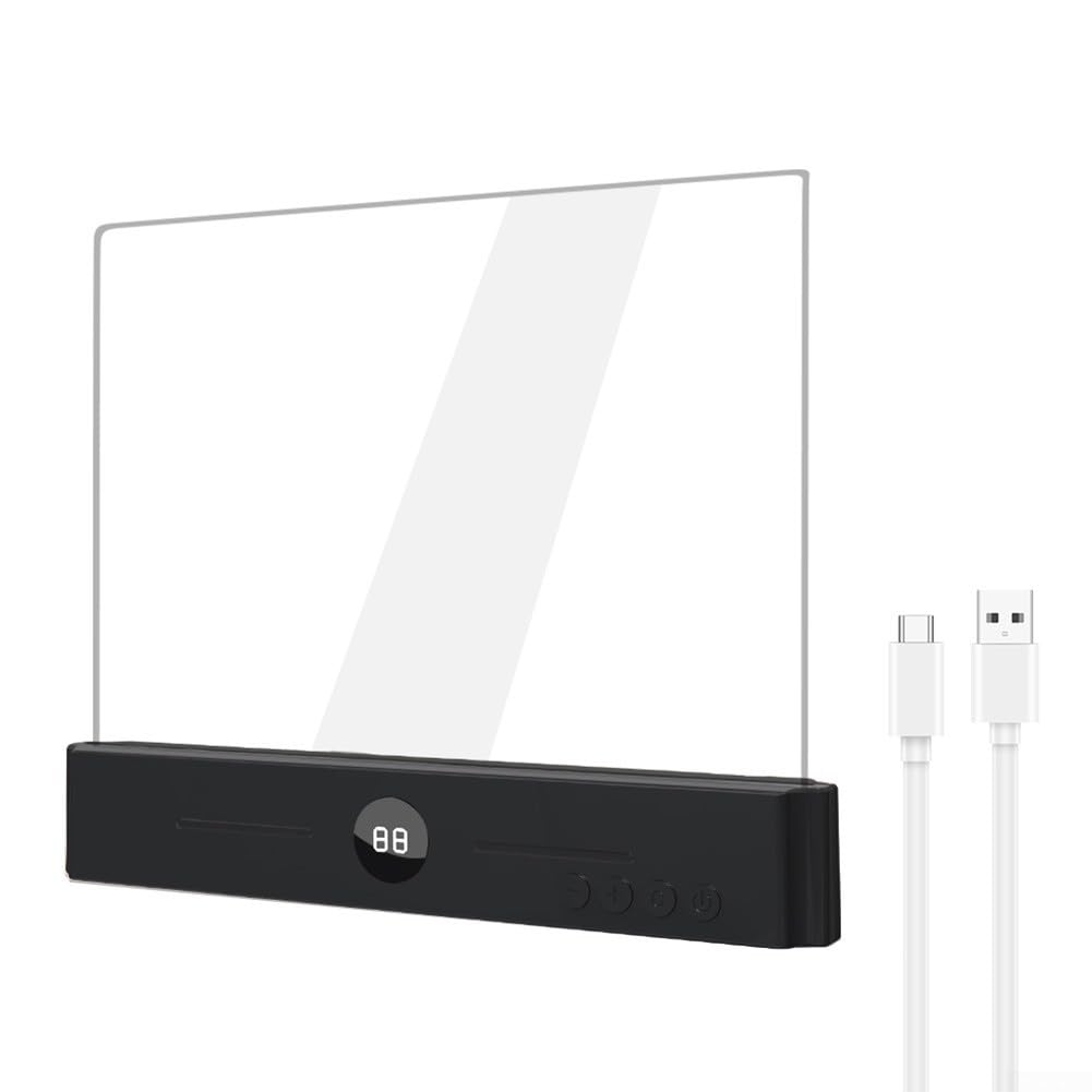 Luz LED inteligente para libros con batería de 1200 mAh, 3 temperaturas de color y temporizador de apagado automático, lámpara de lectura portátil para estudio nocturno (negro)