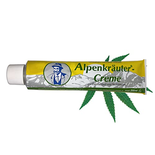 Crema Cañamo Cannabidol Con Aceite De Cannabis Natural, Extracto De Hierbas Alpinas Y Garra Del Diablo Para El Alivio Muscular Y Articular I Cannabix Crema Con Gran Poder 200 ml I Calidad Alemana