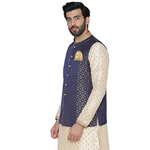 Image of Manyavar Men's Solid Bohemian