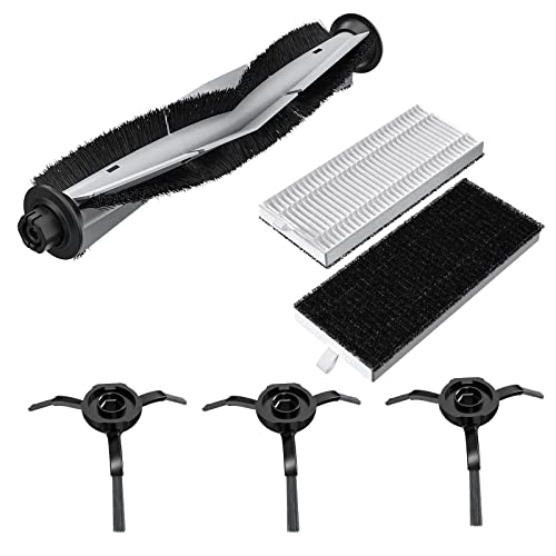 GYing 3 x Seitenbürste + 2 x HEPA-Filter + 1 x Hauptrollenbürste für Laresar L6 Pro, Ersatzzubehör Roboterstaubsauger, Ersatzteile Cover