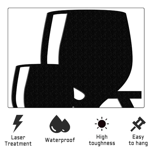 XORT-Metal-Wine-Sign-Bar-Metal-Sign-Metal-Kitchen-Wall-Decor-Vino-Lover-Metal-Wall-Art-Decorative-Home-Restaurant-Bar-Black-16-x-8-inch XORT Metal Wine Sign Bar Metal Sign Metal Kitchen Wall Decor Vino Lover Metal Wall Art Decorative Home Restaurant Bar Black 16 x 8 inch