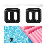 Lyreh 2 STK. Ersatz Anker für Poolbrunnen, Schwimmanker mit 5 m Seil 150g Gewicht für Aufblasartikel (Schwarz)
