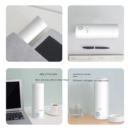 Tetera eléctrica portátil y compacta 0.4L 300W blanca miniatura 4