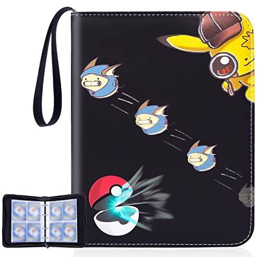 GBtendo Pokemon Card Binder - 4 Pocket Trading card binder for Cards with 60 Pages,480 Pokemon Card Holder Book Album Folder ,Toys Gifts for Kid