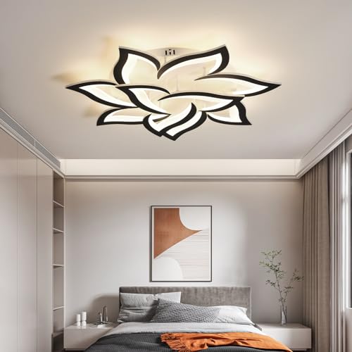 JAYMP 31.5" Flower Shaped Ceiling Light Dimmable Modern Ceiling Lamp