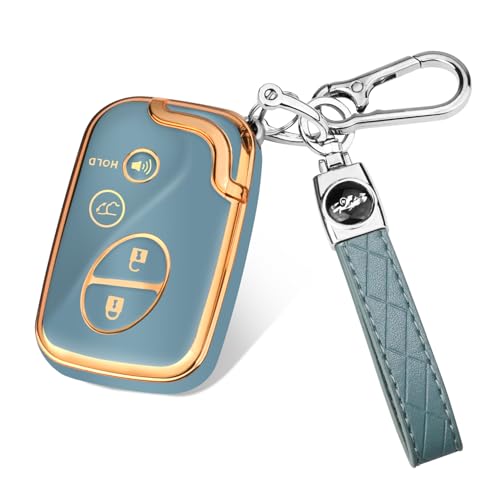 Image of MILD EAST for Lexus Key Fob Cover with Keychain | Compatible with 2009-2015 Lexus RX350 RX450 GX460 LX570 CT200h ES350 GS300 GS430 GS450h GS460 IS250 IS350 LS460,TPU