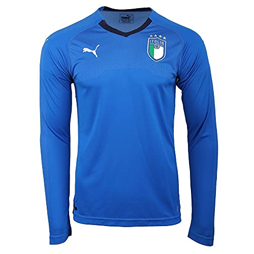 PUMA Mens Italy Long Sleeve Licensed Replica Jersey 2018-2019, Medium, Home