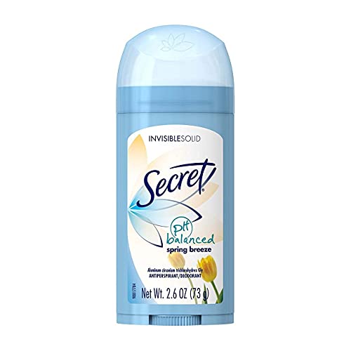 Secret Anti-Perspirant Deodorant Invisible, Solid Spring Breeze 2.6 oz