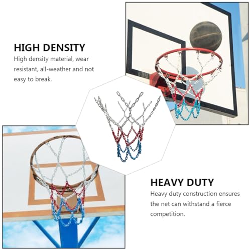 Filet de basket-ball en acier robuste pour panier extérieur - 7