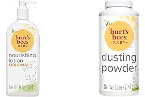 Burt's Bees Nourishing Lotion and Dusting Powder Bundle