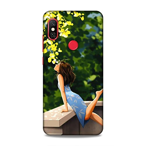 Image of Printed Mobile Back Hard Case Cover for Redmi Note 6 / Note 6 Pro | Cute Girl, Sunshine, Cute Dress, Lovely Day-2193