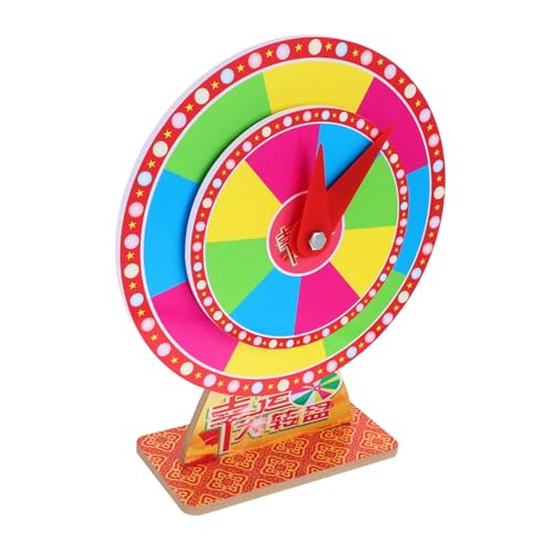 BRIGHTFUFU Spinning Wheel for Prizes Turntable Rotatable Prize Wheel for Home Entertainment