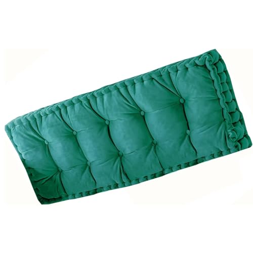 Coussin de banc touffeté haut de gamme de 10 cm d'épaisseur vert
