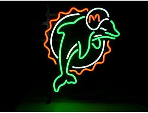 Queen Sense 17 "x14" Delfines Neon Sign Light Man Cave Bar Pub Beer Gift Neon Lamp A117MDFB