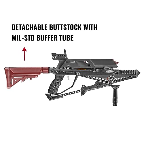 Repeating Adder Crossbow 130 lb Cross Bow with 5 Shot auto-loading Magazine Includes 15 Carbon Arrows Bolts. Urban Preppers, Bushcraft, Home Defense, Target Shooters, Small Game Bow Hunting