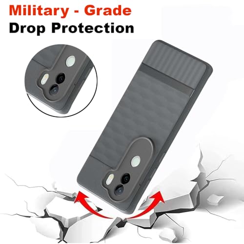 Image of Shockproof Case for Vivo V40e 5G / iQOO Z9s 5G | Full Camera Protection | TPU Flexible Back Cover for Vivo V40e 5G / iQOO Z9s 5G (Graphite Grey)