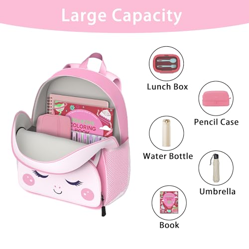 Image of Unicorn Toddler Backpack for Little Kids Water Resistance Kindergarten Preschool Bags Children Schoolbag Cute 3D Animal Cartoon Backpacks Gifts for Baby Boys Girls