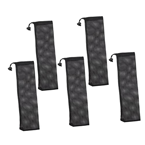 Yardenfun 5 Pcs Hanging Bird Feeder Bag Bird Feeder Tube Mesh Bag Food Containers Toy Containers Finch Tube Feeder Thistle Socks Hummingbird Feeder Bird Food Holder Missing Food Nylon