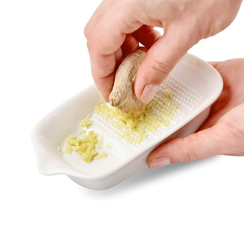 Fackelmann Ingwerreibe, Reibe aus Keramik für Ingwer und...
