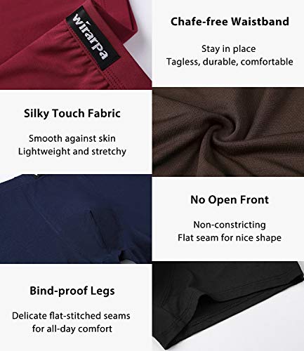 Wirarpa 1402-L Men'S Breathable Micro Modal Trunk Underwear Covered Waistband Microfiber Underpants Short Leg Solid Color thumb #3