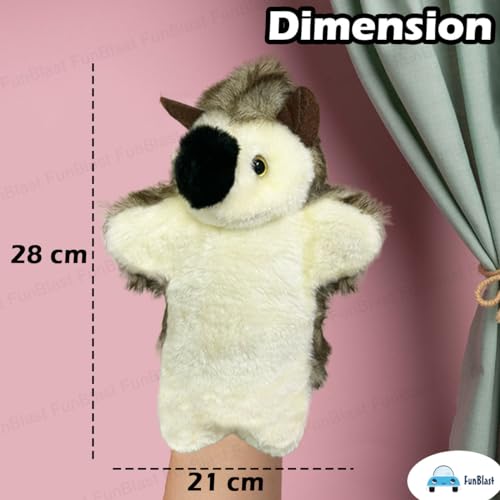 Image of FunBlast Plush Hand Puppets for Kids - Animals Hand Puppet Toys, Soft Hand Puppets for Kids, Story Telling Puppet for Kid, Fun Play Learning Toys (Rat)