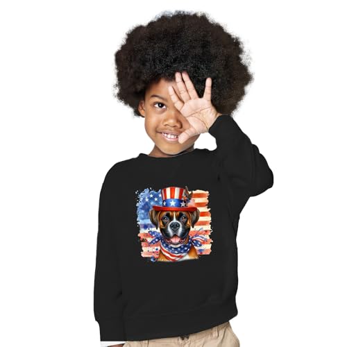 Patriotic Dog Celebrates 4th of July Adult Youth T-Shirt Hoodie Sweatshirt3