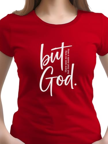Image of XENOVAURBAN Women Cotton Printed Regular Fit T-Shirt | Stylish Round Neck Graphic Tshirt - WRN-BUTGOD1