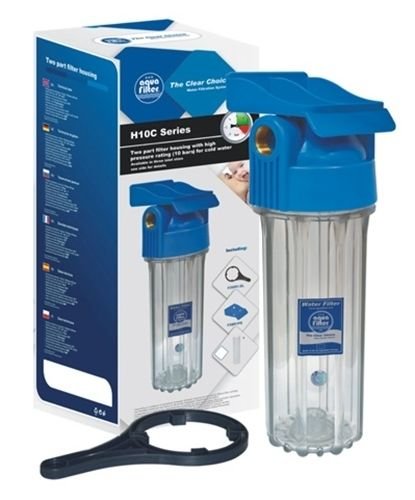 WASSERFILTER GEHÄUSE 10" Gewinde 1/2",3/4",1" FILTERGEHÄUSE / 10 bar (FHPR-HP1) (1/2")