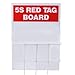 Brady 122051, 5S Red Tag Log Board w/Rack (1 Kit)