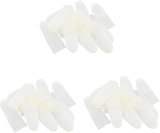 FOMIYES 450 Pcs Finger Cots Latex Finger Protector Sleeve Protectors Finger Protector Support Sheer Gloves Protective Fingertips Clear Stand Ultra Thin White Protective Case Emulsion