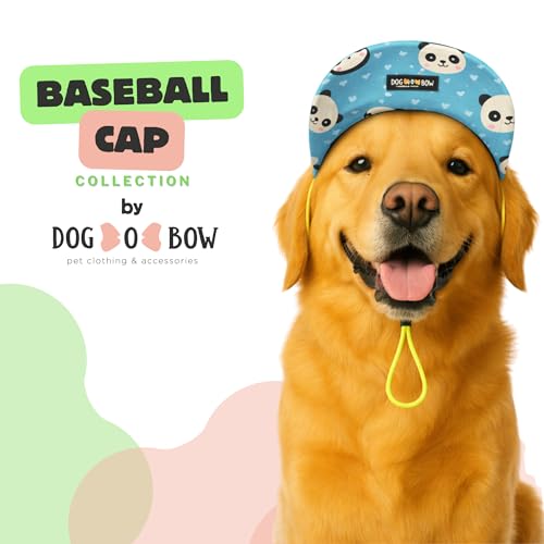 Image of Dog-O-Bow Panda Print Baseball Cap for Dogs | Stylish, Durable & Comfortable Cap (Small)