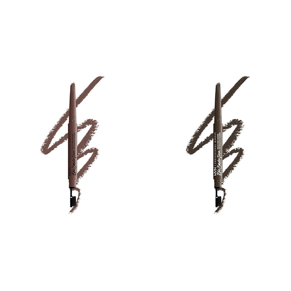 NYX Epic Smoke Liner Vegan Smokey Eyeliner Nude Haze Neutral Brown & Mocha Match Deep Brown 2-Pack