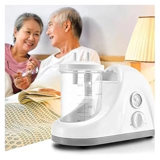 Aspiratore Portatile per Secrezioni - Elettrico e Silenzioso Suction Device con Pressione Regolabile per Anziani e Adulti, Ideale per l'Assistenza Domiciliare