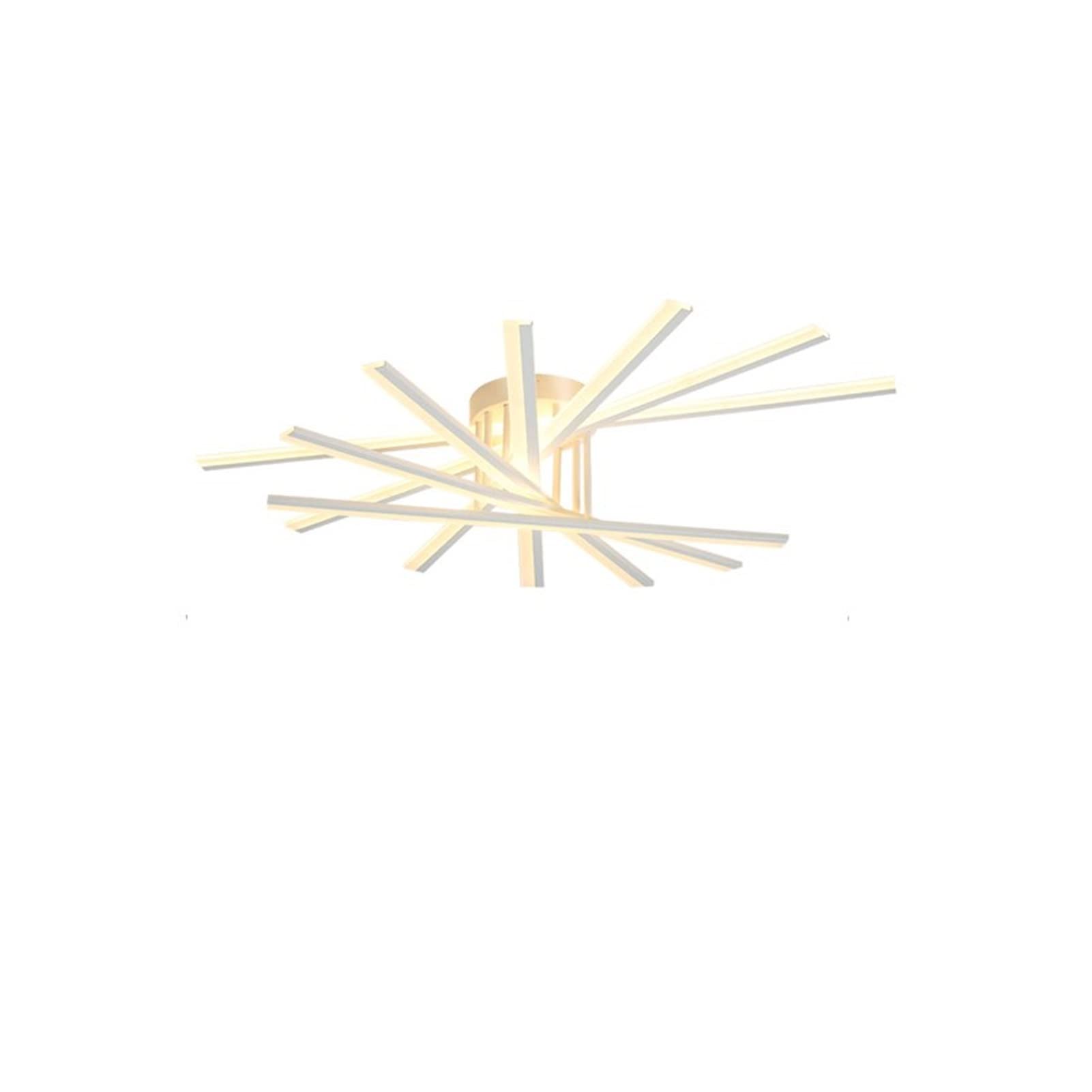 HXYSXHJUO Modern LED Chandelier Dimmable Fan Shaped Ceiling Light for Living Room Bedroom Restaurant Stylish White Black Design Energy Efficient Lighting