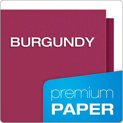 Oxford Monogram Executive Twin Pocket Folders, Letter Size, Burgundy With Gold Foil Trim, 4 Pack (04165), Burgundy/Gold #TOP2