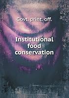 Institutional food conservation 5519391203 Book Cover