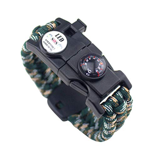 Pulseira de paraquedista LIOOBO com equipamento de sobrevivência