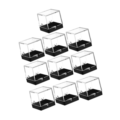 Holibanna E Specimen Box Crystal Rock Jewelry Boxes Small Plastic Jewelry Box Mini Square Storage Case