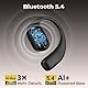 ERAZERL Übersetzer Kopfhörer, AI Open Ear Kopfhörer Bluetooth 5.4, 3-in-1 Übersetzungskopfhörer 134 Sprachen mit App 40H,4 Übersetzungsmodi Echtzeit Übersetzer Ohrhörer für Reisen, Geschäfts, Studien
