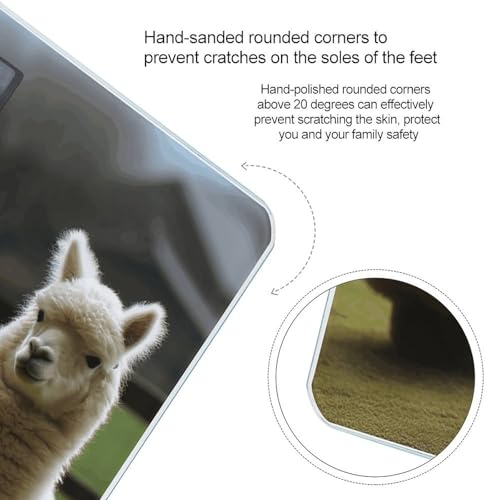 Balanza digital Alpaca Family para baño con vidrio templado miniatura 4