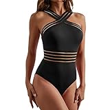 Lorymachy Badeanzüge für Damen, Shape Badeanzug Damen mit Retro Schlankheits, Einteilige Badeanzug Damen Push Up Bademode Swimsuits