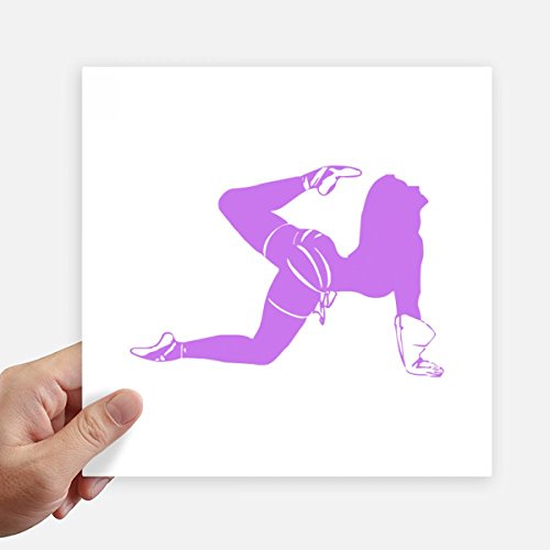 Pegatinas cuadradas de mujer bailando DIYthinker 4 piezas 20cm 2