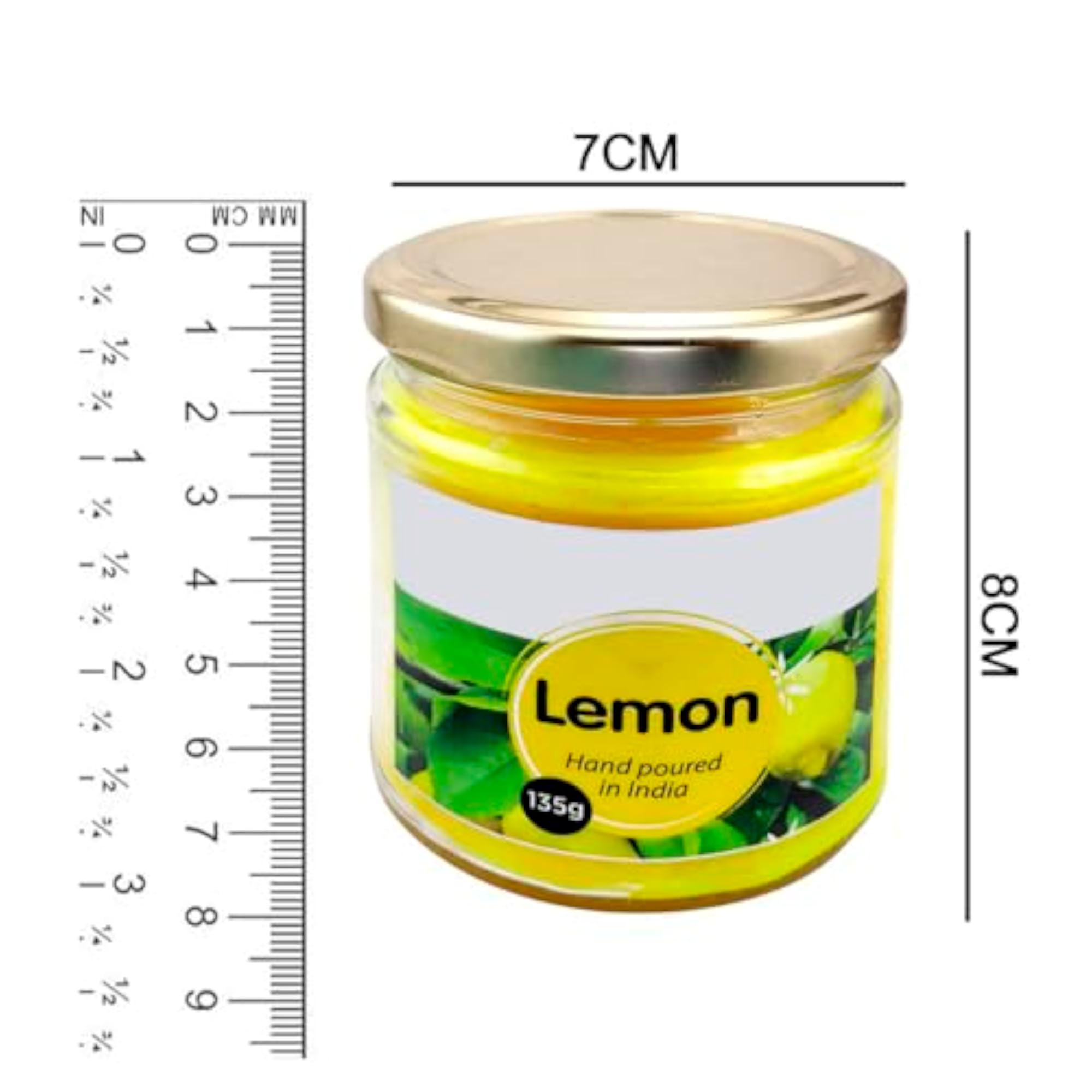 Lemon Scented Pillar Candles for Gifting