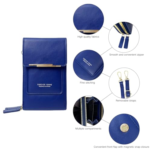 Image of Crossbody for Women, Trendy Small Phone Purse with Secure Card Slots, Lightweight Card wallet