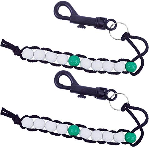 2pcs Contador de Golpes de Golf Contador Manual de Puntuación Cuenta Golpes Golf
