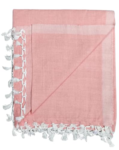 Image of Arvore Bunkaar Pure Handloom 100% Soft Desi Bamboo Viscose Soft Bhagalpuri Andi Chadar /Summer Blanket /Khes /Top Sheet /AC Blanket /Odhne wali Chadar (Orange, Plain, 1, Bhagalpuri Chadar)