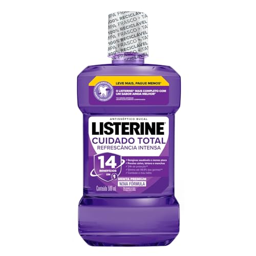 Listerine Cuidado Total 14 Benefícios em 1 Enxaguante Bucal, 500ml  
