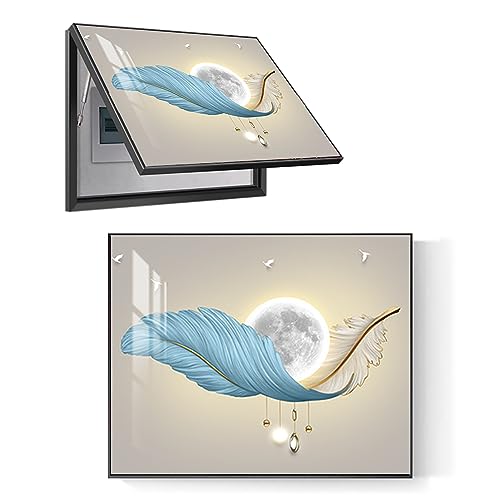 SJASD Caja Medidor Eléctrico Pintura Decorativa,Modernos Tapa Decorativa para Cuadro Electrico,Tapa Contador de luz Cuadros Decorativos,Medidor eléctrico Cuadro de distribución Cuadro